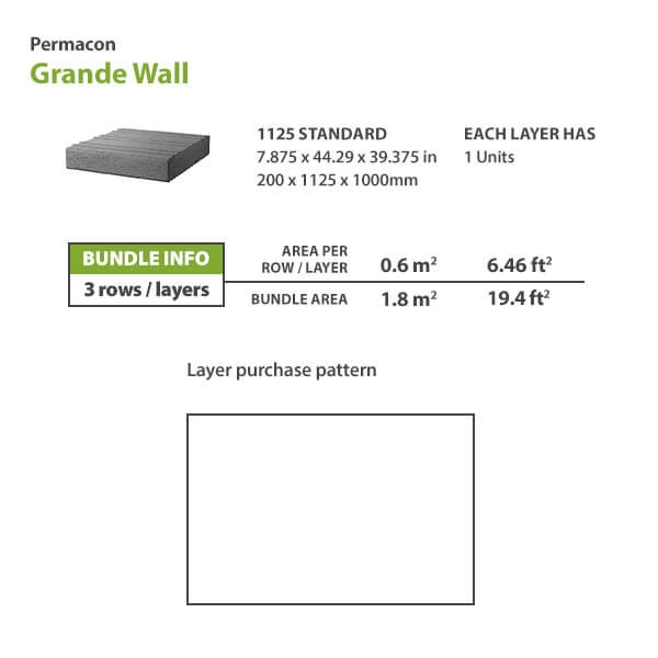 Permacon Grande Wall 1125